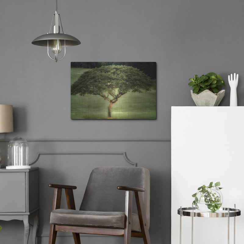 " Single Tree " by Dennis Frates, 16" H x 24" W