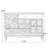 Brown+White Solid + Manufactured Wood Sideboard