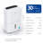 Shinco 30 Pints Console Dehumidifier for Rooms up to 3000 Cubic Feet