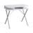 Enhaut Computer Desk, Home Office, Laptop, Storage Shelves, 31"L, Work, Metal, Laminate, White, Grey