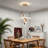44 Inch High Gold Chandelier With Led Light Sources