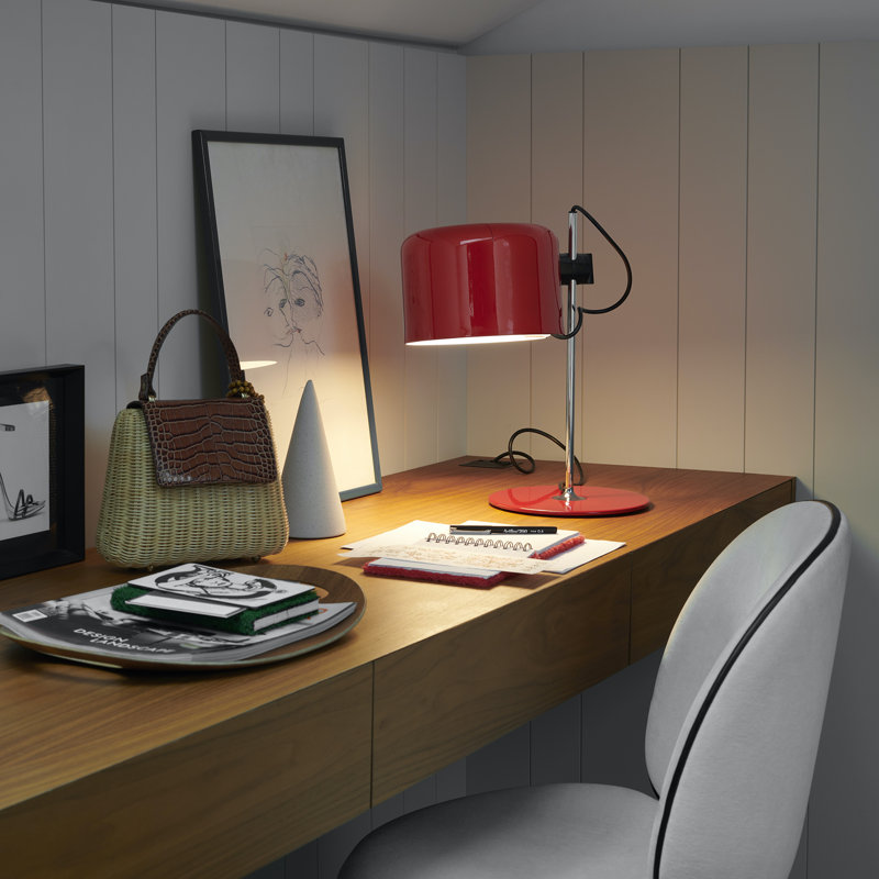 Coupé Desk Table Lamp, Red
