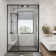 privdr 44"-48" W X 71" H Pivot Swing Semi-Frameless Shower Door with 1/4" Tempered Clear Glass