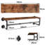 Olavo 105Cm Wall Mounted Clothes Rack