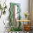 Green Wavy Dressing Mirror, Irregular Floor Mirror, High-End Entryway Full-Length Mirror-128942663