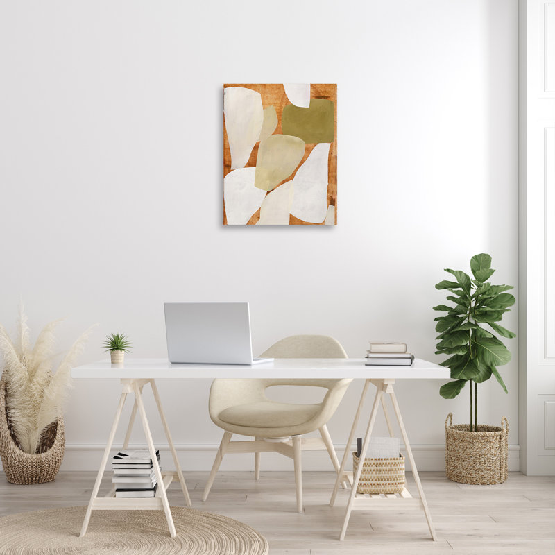 «Rustic Layered Shapes», art mural par Design Fabrikken, H 30 po x l 24 po