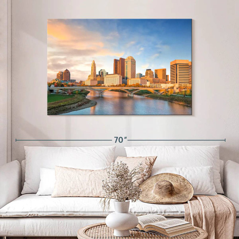 Kavia Columbus Sunset, 32" H x 48" W