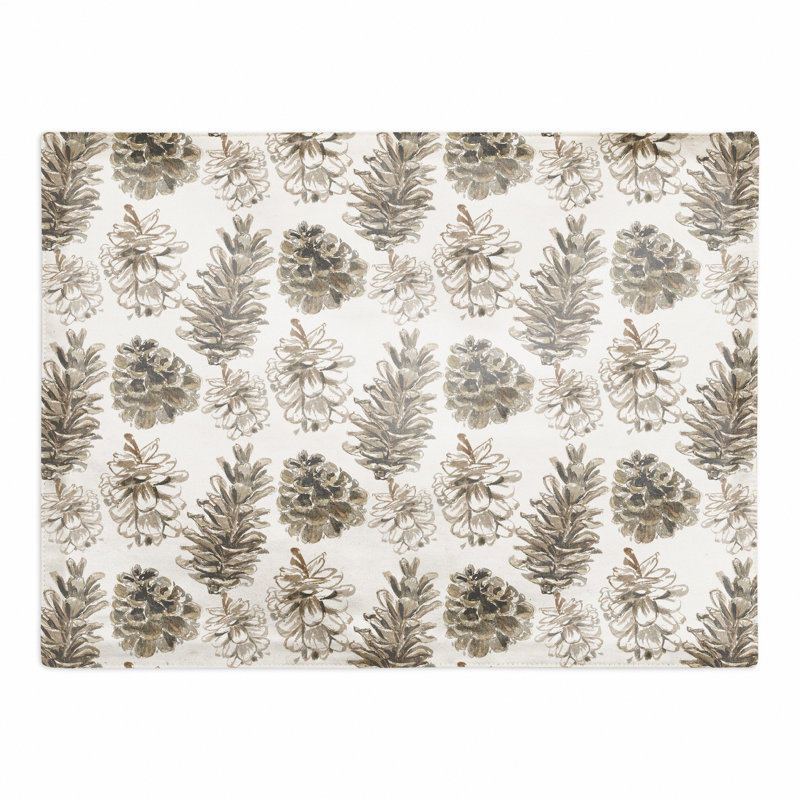 Napperon en coton 14 po Aldford, Blanc