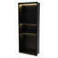 Niche murale de salle de bain rectangulaire à 3 niveaux en acier inoxydable avec lumière DEL