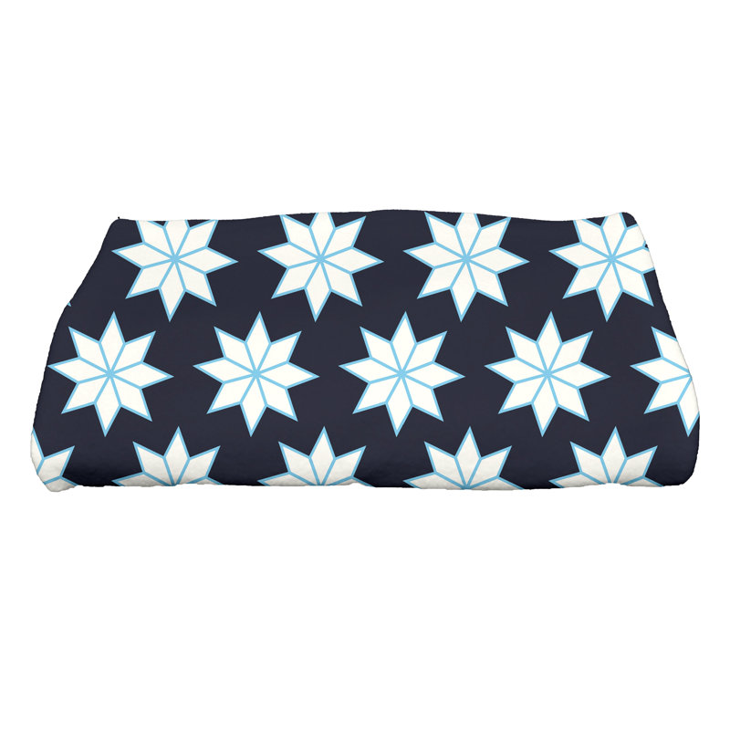 Serviette de bain, Bleu / blanc / bleu pâle