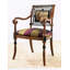 Solid Wood Arm Chair in Brown