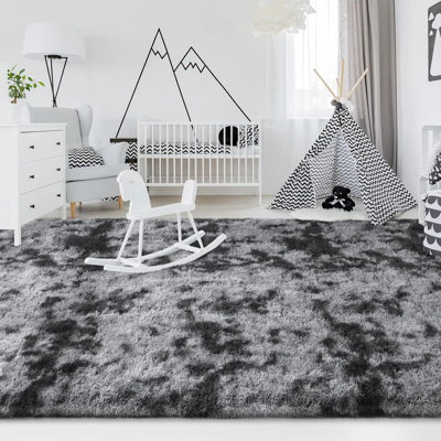 Antonije Tie Dye Shag Area Rug