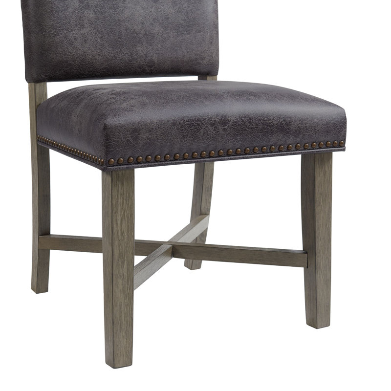 Spady 19'' H Upholstered Acacia Side Chair