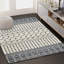 Tapis imitation cachemire à rayures géométriques-115294290
