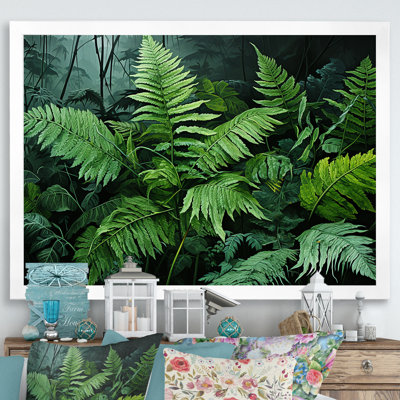 " Emerald Green Ferns Forest II "