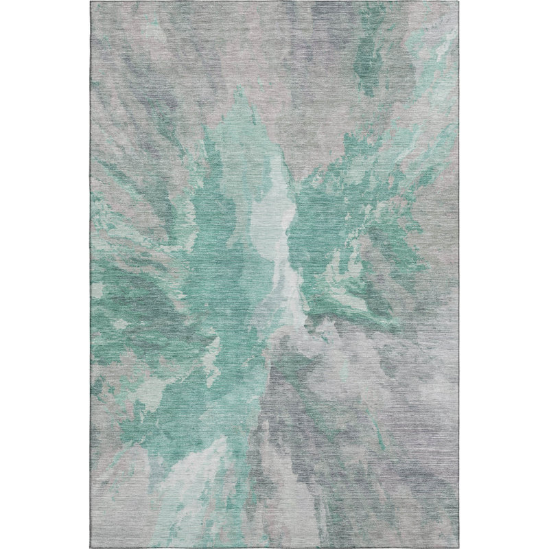 Premium Machine Washable Marasco AMF1632 Modern Rug, Rectangle 5' x 7'6"