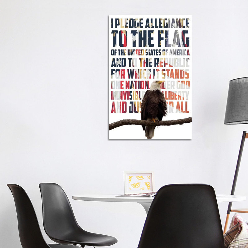 Pledge Allegiance by Kathy Mansfield - Wrapped Canvas Gallery-Wrapped Canvas Giclée, 101.6 cm H x 66.04 cm W