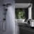 Bathroom Shower Faucet Shower Head with Handheld Matte Black Rain Shower Heads