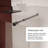 34.in W x 72.in H Shower Door Fixed, 1/4 inch Thick Black Gradient Tempered Glass Shower Door with Stainless Steel Rod for Walk-in Shower, Black