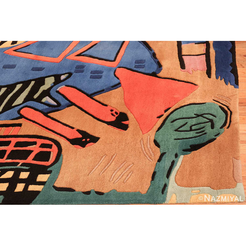Scandinavian One-of-a-Kind Rectangle 6'6" X 9'1" Area Rug