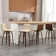 Swivel Upholstered Counter & Bar Stool With Solid Wood Frame and L-Shaped PU Leather Back