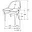 Chaise d'appoint rembourrée (ensemble de 2)