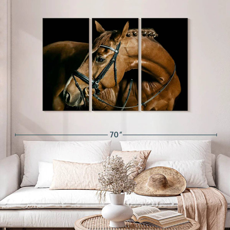 Cheval de dressage Brampt, H 32 po x l 50 po