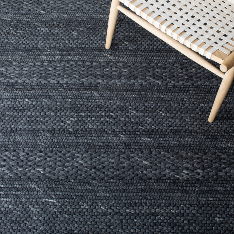 Adelyn Charcoal Area Rug, Square 3'
