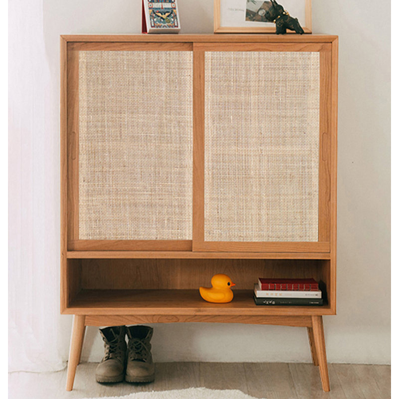 Armoire à chaussures en bois massif Minimalist Creative