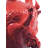 Red/Black 12.6" Porcelain Table Vase