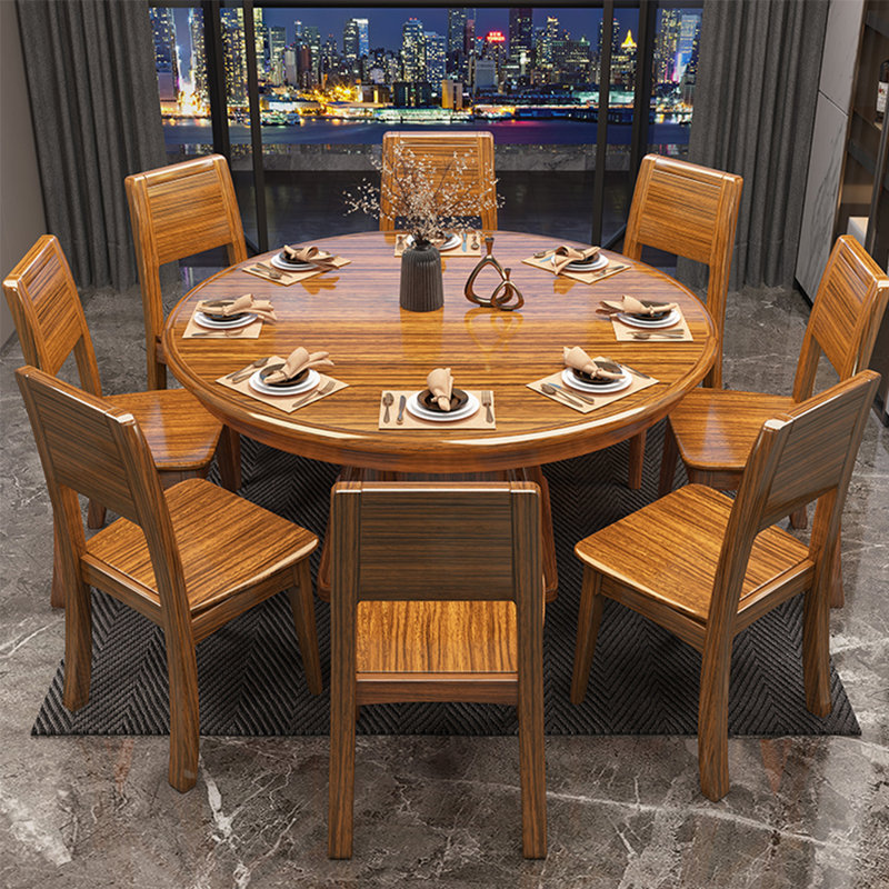 Modern Chinese style round dining table set