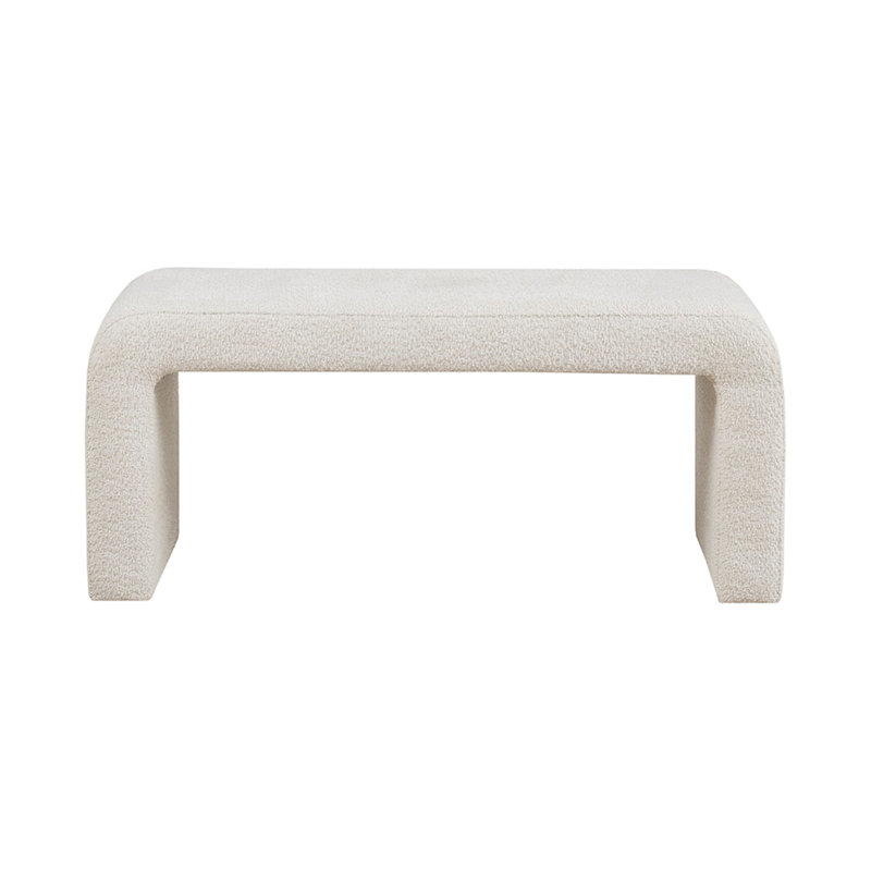 Banc Boucle crème l 42 po, Crème, crème