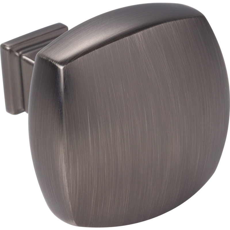 Audrey Square Knob, Brushed Pewter