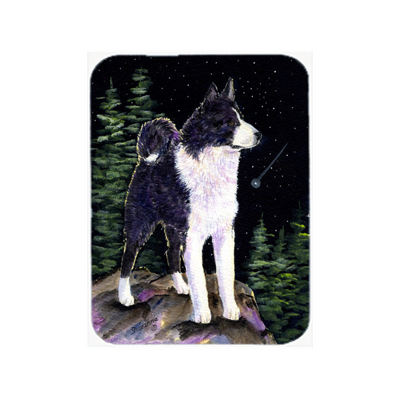 Planche à découper en verre pour chien ours rouge de Carélie®
