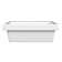 Cheviot Products 17.125'' White Vitreous China Rectangular Bathroom Sink with Overflow