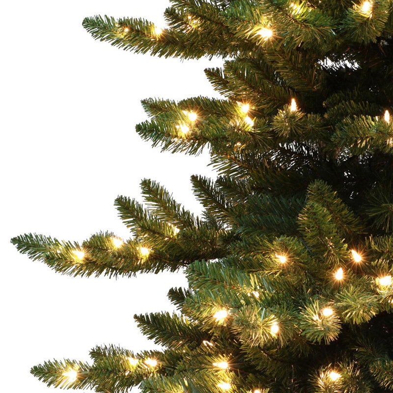 Arbre de noël artificiel vert 7,5 pi avec 700 lumières froides royal majestic