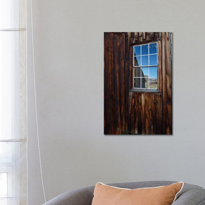 Usa, California, Bodie State Historic Park. Weathered Window in Abandoned Town. 1 Piece Wrapped Canvas Wall Art