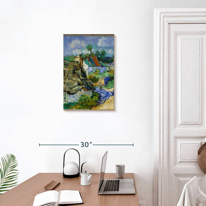 Maisons à Auvers 1890, H 24 po x l 16 po