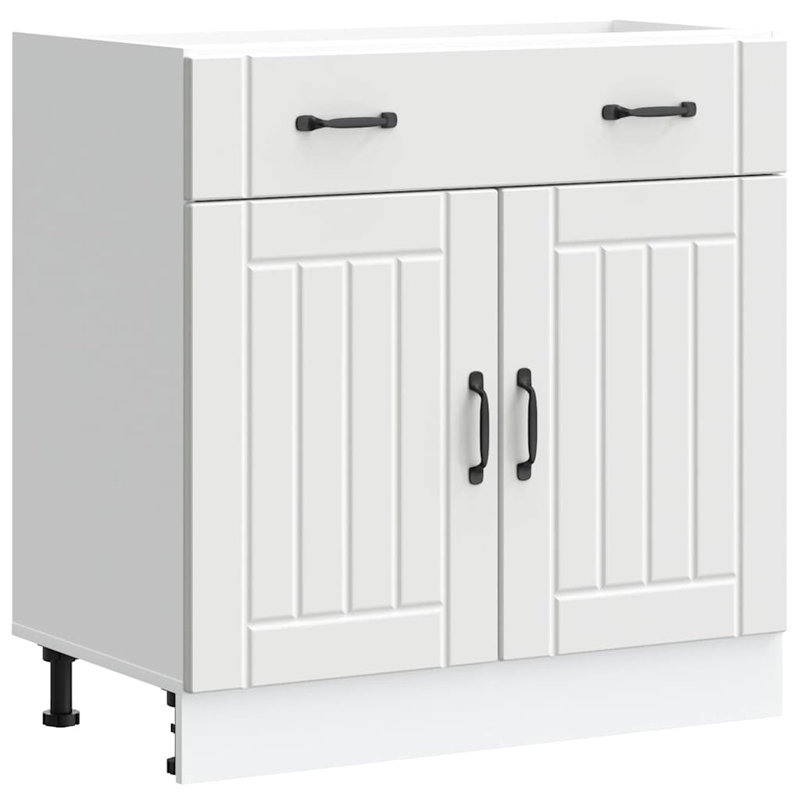 Kitchen Base Cabinet Lucca Engineered Wood, White
