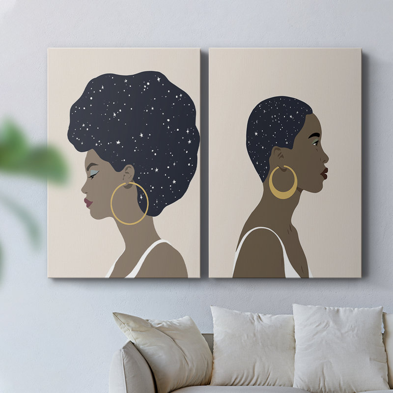 Toile tendue «Heavenly Hair» I-Premium Gallery - prête à être accrochée, H 18 po x l 24 po