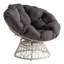 Fauteuil papasan pivotant en polyester touffeté de 40 po Daysi-768038427-769263787