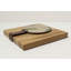 Porte-serviette floral en bois