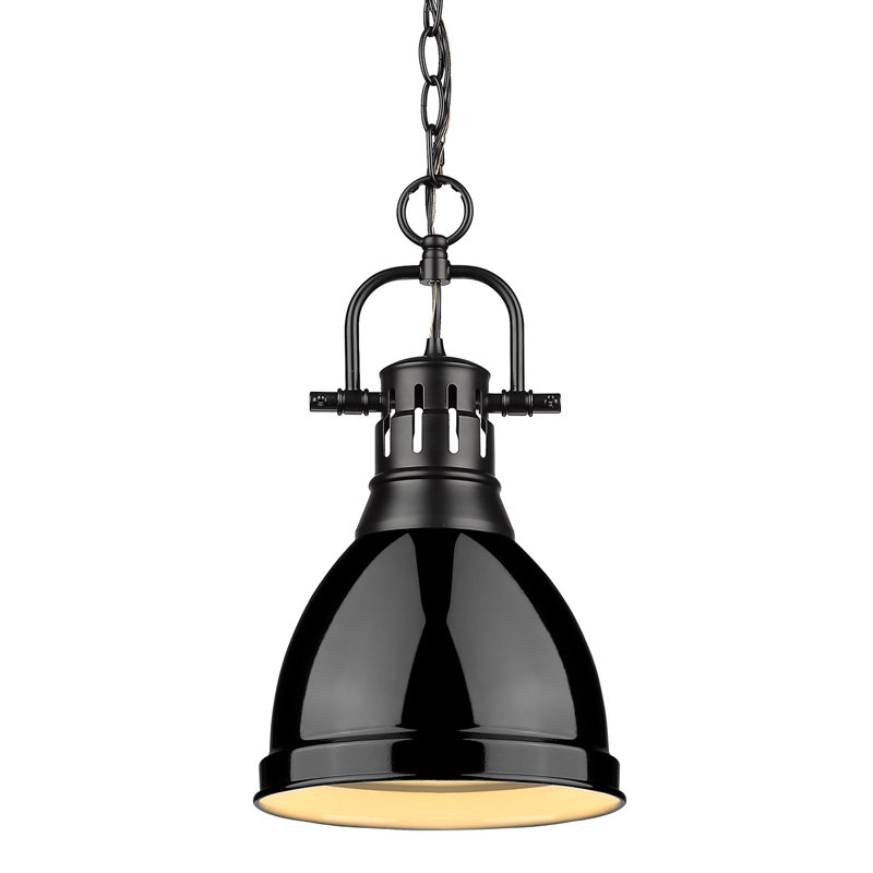 Alethia 1 - Light Kitchen Island Pendant, Black, Chrome