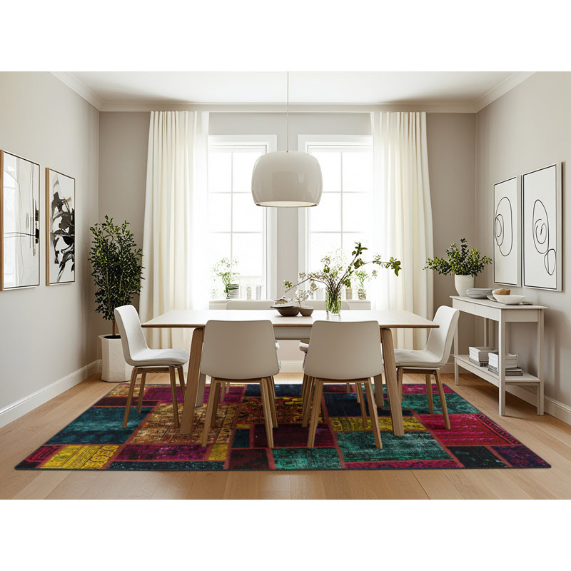 Abstract Indoor Rug, Rectangle 7' x 10'