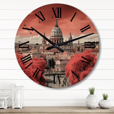 Horloge murale en bois massif Matisha