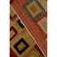 Wool Geometric Area Rug in Brown