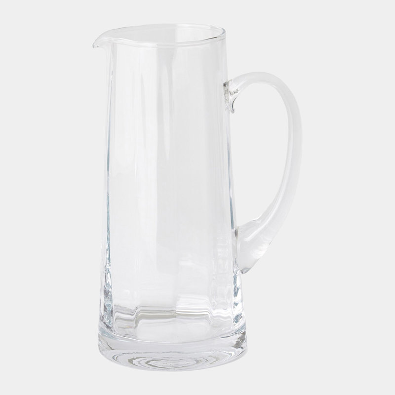 Pichet en verre transparent