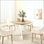 Table de salle à manger ovale extensible avec base en forme de X-131202824