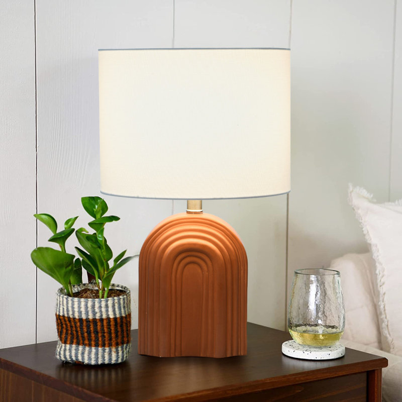 Macade Ceramic Table Lamp, Brown