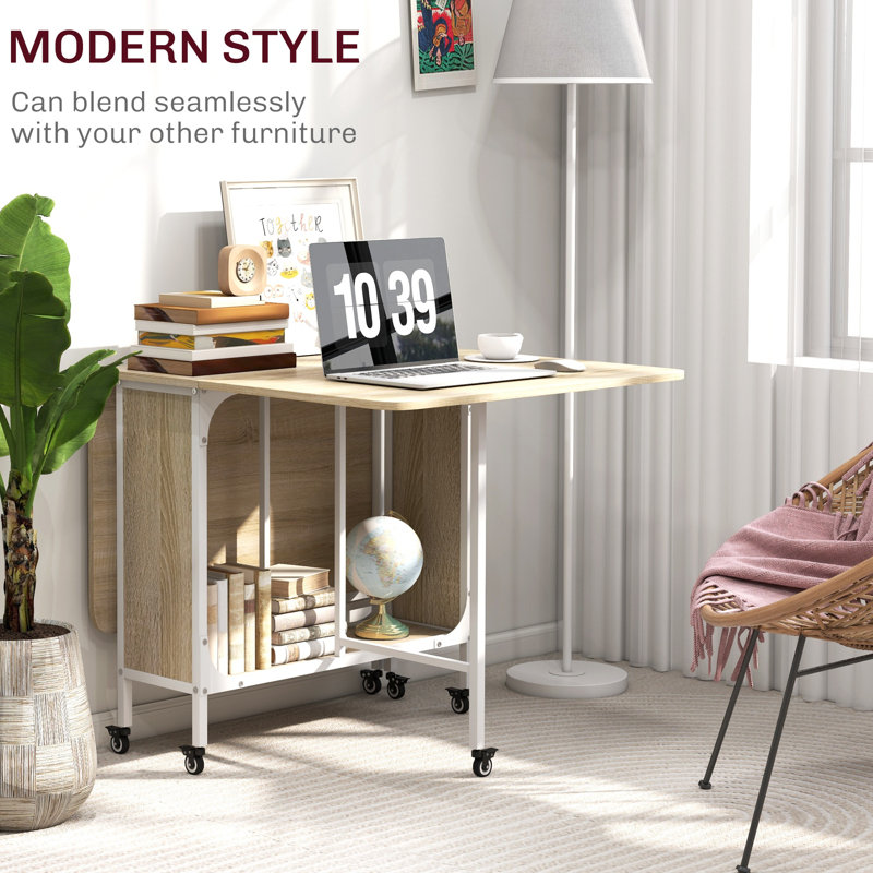 Metal Base Dining Table, Natural
